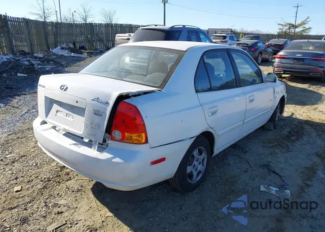 2005 Hyundai Accent Gls z USA, uszkodzony, nr VIN KMHCG45C15U612612